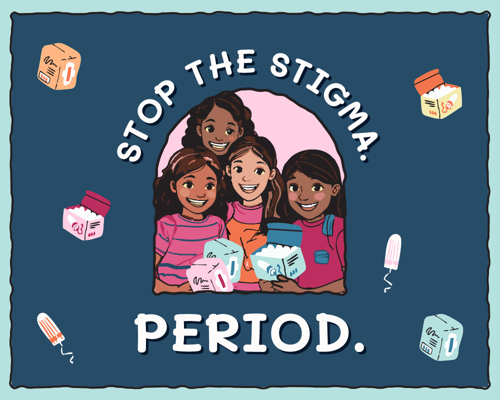 The Pad Project Pledge - Stop the Stigma graphic